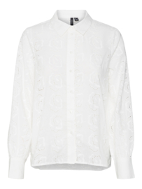 Brooke embroidery blouse snow white