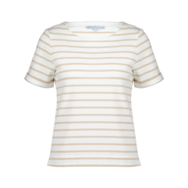 Top Terry raspberry stripe SRB4528, Red button