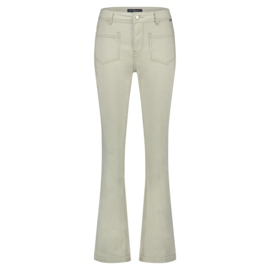 SRB4476 Babette patchpockets stripe, Red button