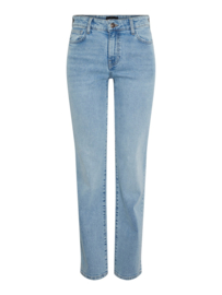 Kelly high waisted jeans light blue denim lengte 32, Pieces