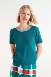 Truitje groen met turquoise gekleurd boord 51C/10336, Compañia Fantastica