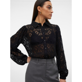 Obena lace blouse zwart