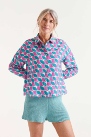 Blouse met grafische print   51C/11015, Compañia Fantastica