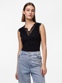 Ilu top zwart met kant, Pieces