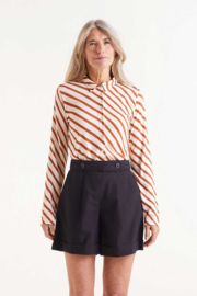 Blouse met een diagonale streep   51C/41048 Compañia Fantastica