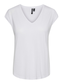 Kamala t-shirt met v-hals wit, Pieces