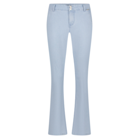 SRB4415 Bibette fancy chambray bleachblue, Red button