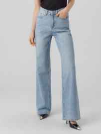 Tessa wijde jeans light blue denim