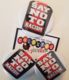 Say No To Racism Button