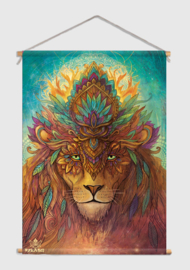 Lion spirit Textile poster