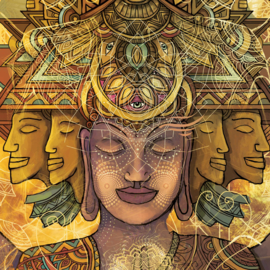 From samsara to nirvana Canvas print