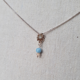Felicia - Larimar en rozenkwarts ketting