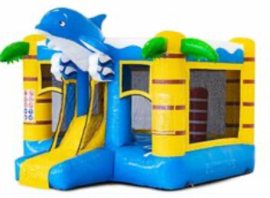 Springkussen Mini Bounce Dolfijn huren