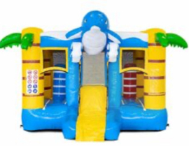 Springkussen Mini Bounce Dolfijn huren