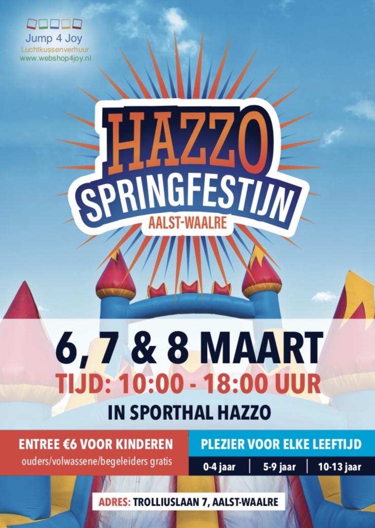 Indoor springkussen festijn Waalre