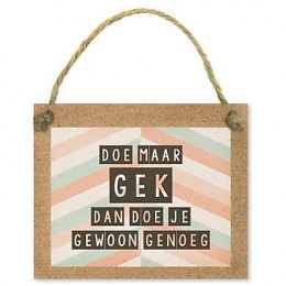 Kadokaartjes Tell it - Doe maar gek dan doe je gewoon genoeg