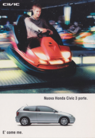 Civic 3-door, free card, DIN A6, Citrus Promotion Italy, # 0750