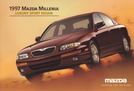 Millenia Luxury Sport Sedan, 1997, US postcard, A5-size