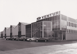 Venturi  line-up in front of factory, press photo, France, 1992