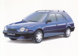 Corolla Stationwagon double-sided picture card, A5-size, no text but Dutch issue