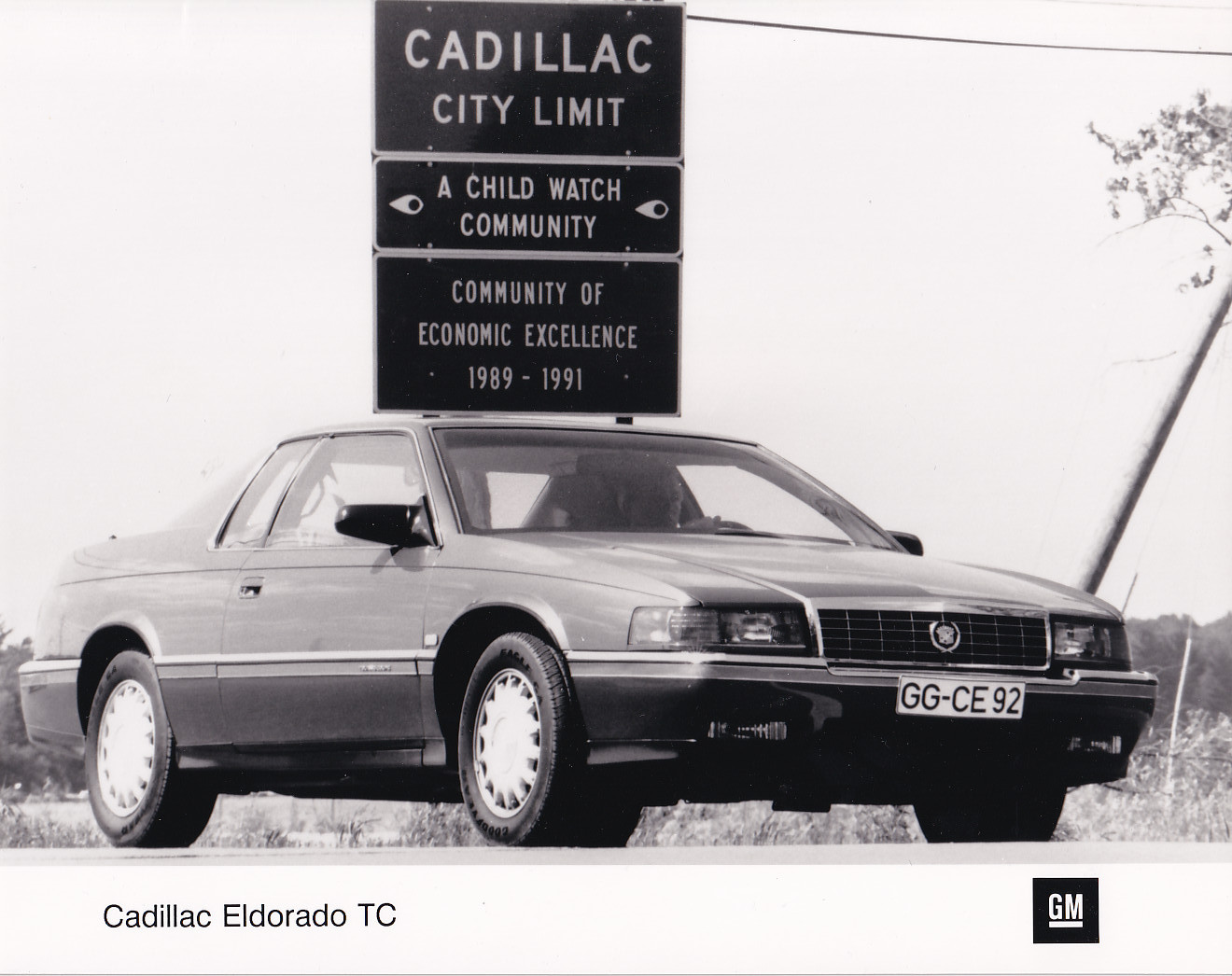 Cadillac Eldorado TC - large press photo - USA  [export] - 1992