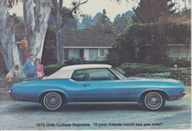 Cutlass Supreme, postcard, USA, 1972