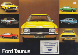 Taunus brochure, 12 pages, 01/1975, Dutch language
