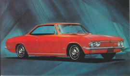 Corvair Monza Sport Coupe, US postcard, standard size, 1968