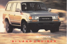 x Land Cruiser 4WD, US postcard, 1991
