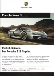 News 03/2013 with 918 Spyder, 34 pages, 10/13, German language