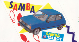 Talbot Samba, sticker, 17 x 9 cm