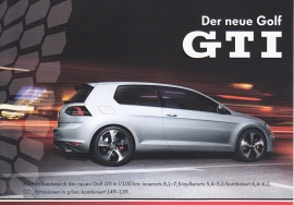 Golf GTI, A6-size postcard, German, 2013