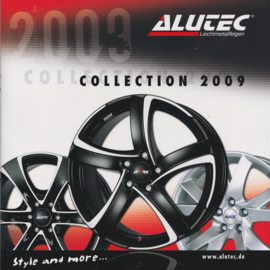 Alutec Alloy Wheels, 32 page square brochure, Germany, 01/2009
