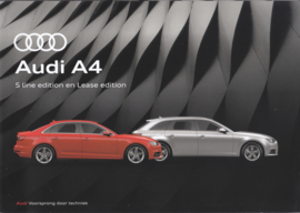 A4 S-Line & Lease Edition brochure, 4 pages, 05/2017, Dutch language