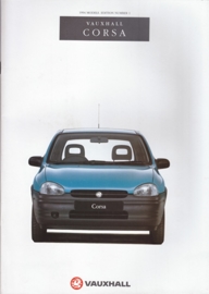 Corsa brochure, 60 pages, English language, V10280, 8-1993, UK