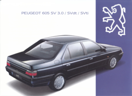 605 Sedan brochure, 28 + 28 pages, A4-size, 1994, Dutch language (Belgium)