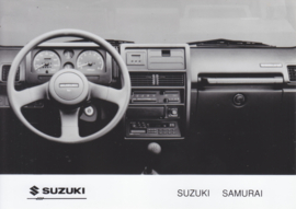Suzuki Samurai dashboard, press photo, Belgium, 1/1992