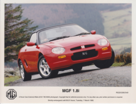 MG F 1.8i, press photo, Germany, 3/1995, # 549