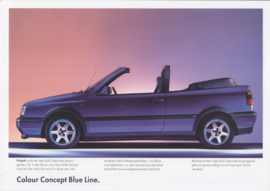 Golf Colour Concept brochure, 22 pages,  A4-size, German language, 07/1995