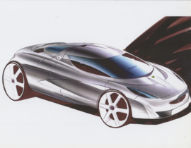 Project M250 concept car, 2 page leaflet, 25 x 19,5 cm, factory-issued, English