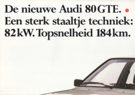 80 GTE brochure, 8 pages, 12/1982, Dutch language