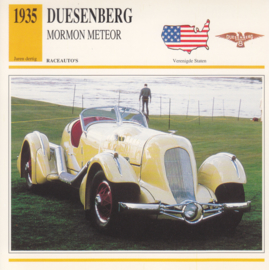 Duesenberg Mormon Meteor card, Dutch language, D5 019 03-06