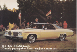 Delta 88 Royale postcard, USA, 1974