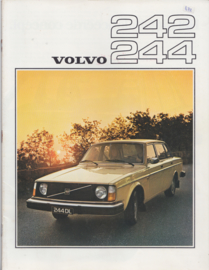 242 & 244 Sedan brochure, 24 pages, Dutch language, RSP/PV  2612/2-76