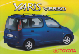 Yaris Verso postcard, A6-size, Promocard, Italian language, # 1632