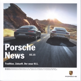 News 03/2015 with 911 Carrera, 46 pages, 10/2015, German language