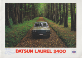 Laurel 2400 Sedan brochure, 16 pages, Dutch language, 09/1979