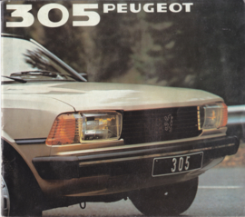 305 Sedan & Break brochure, 32 pages, square size, 1981, Dutch language