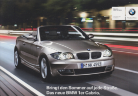 BMW 1 Cabrio, fact card, 21x15 cm, Germany, c2008