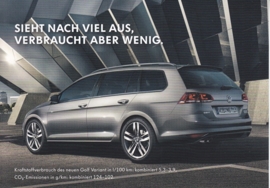 Golf Variant, A6-size postcard, German, 2014